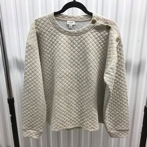 J. Crew Quilted Sweatshirt